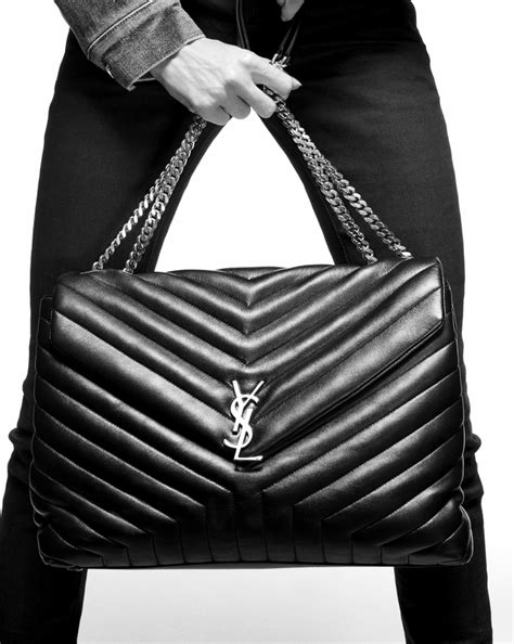 ysl loulou monogram ebay black|Saint Laurent Monogram Matelassé Small Loulou Puffer Bag .